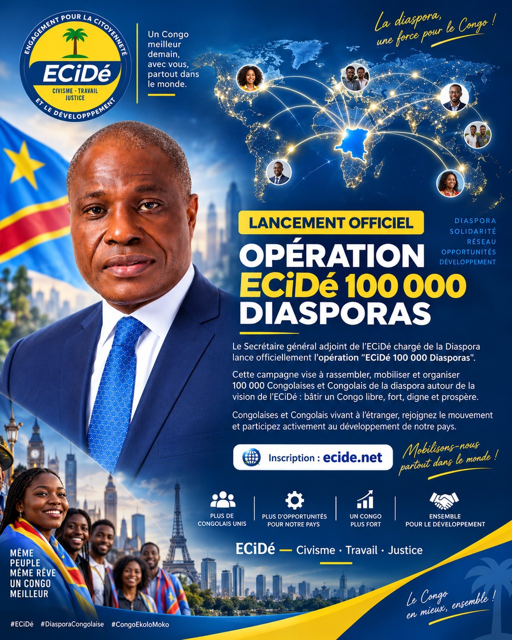 LANCEMENT OFFICIEL DE L’OPÉRATION « ECiDé 100 000 DIASPORAS »